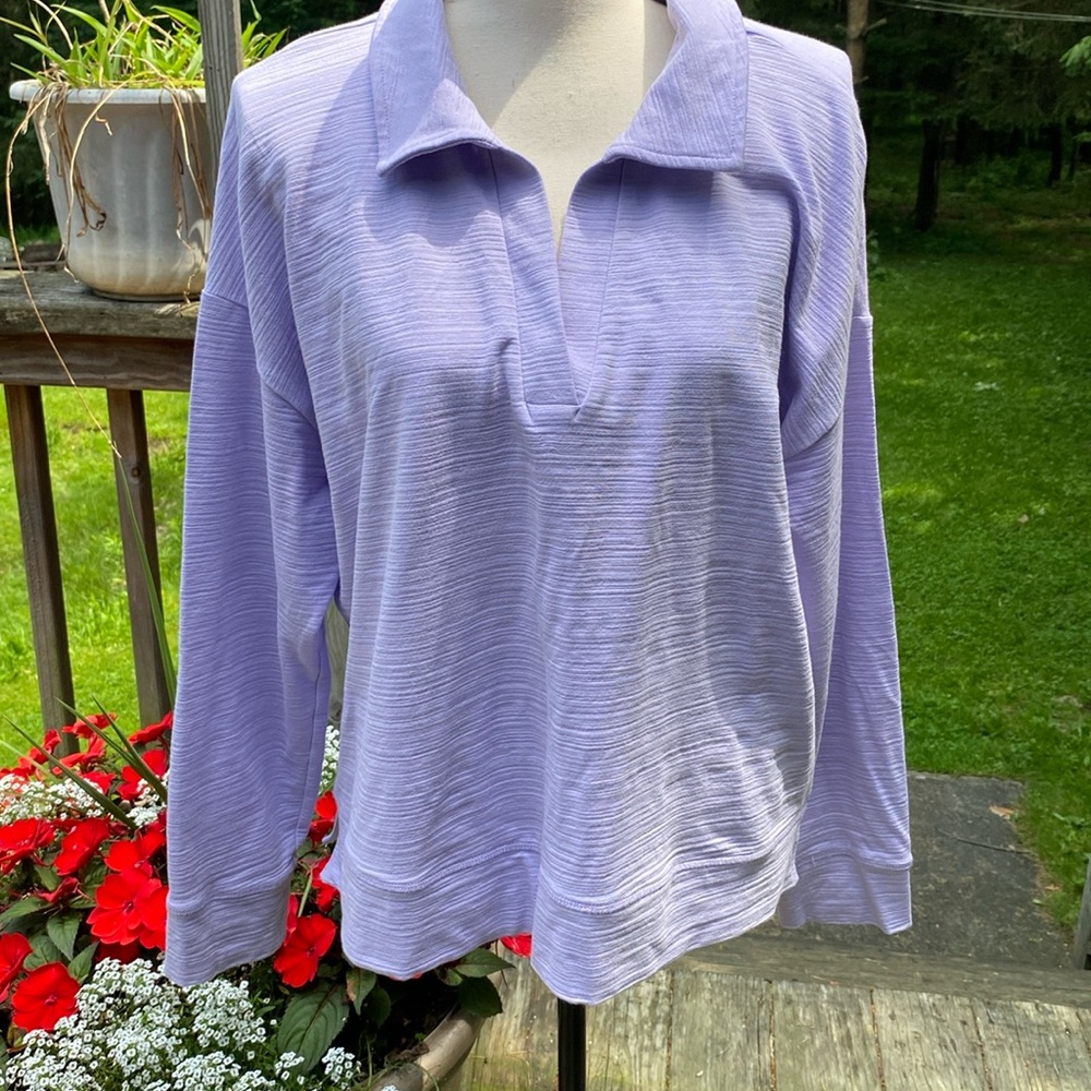 EUC t by Talbots cozy crush top size xl